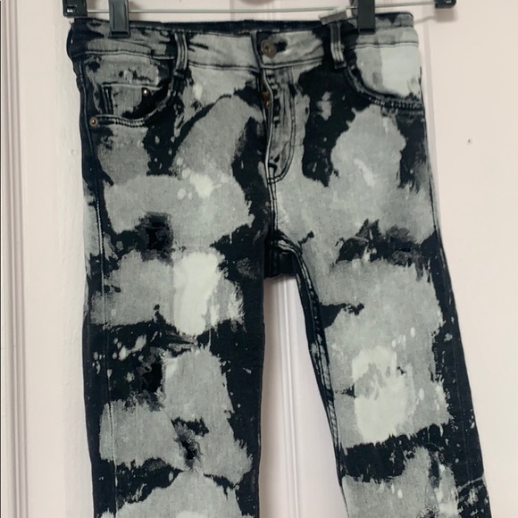 Zara Jeans Zara Skinny Jeans Paint Splatter Design Poshmark